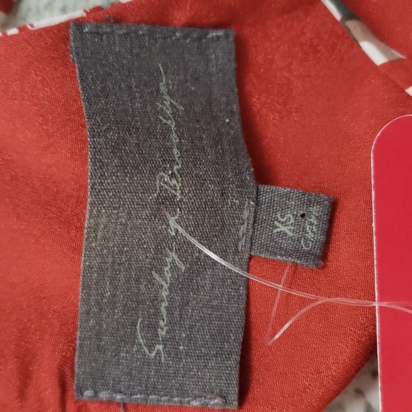 Evereve Sunday in Brooklyn NWT Desert Stripe Tiered Tassel Tank Top XS - Picture 6 of 8